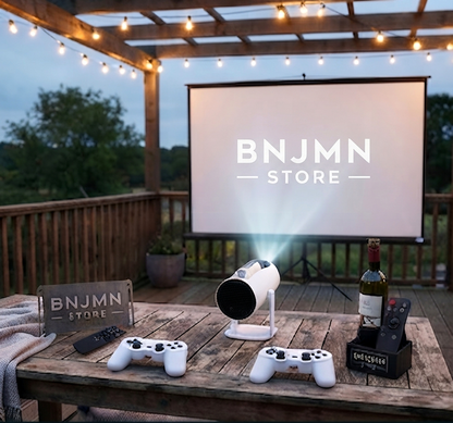 Mini Proyector Gamer 2 en 1 con WiFi y 2 Controles